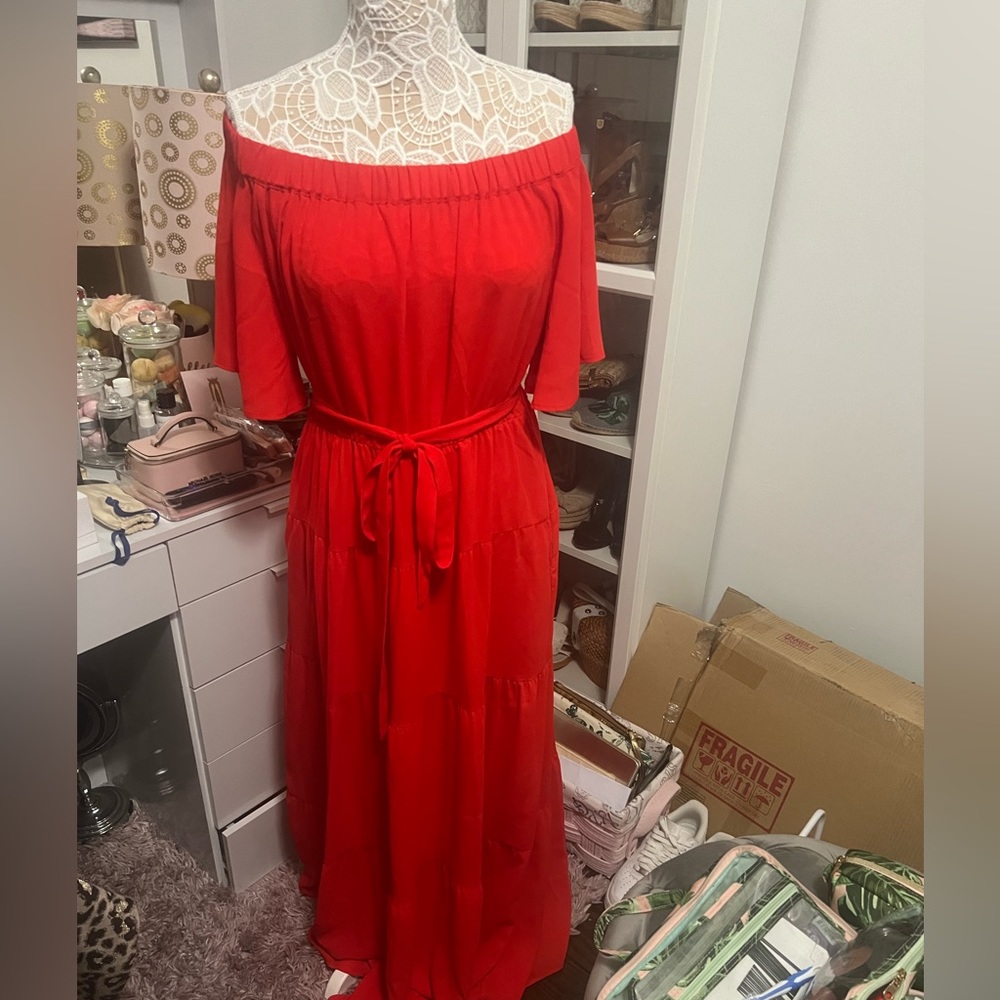 Red dress